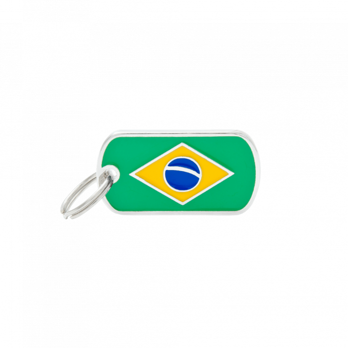 Chapa Flags Bandera Brasil Gentlecan