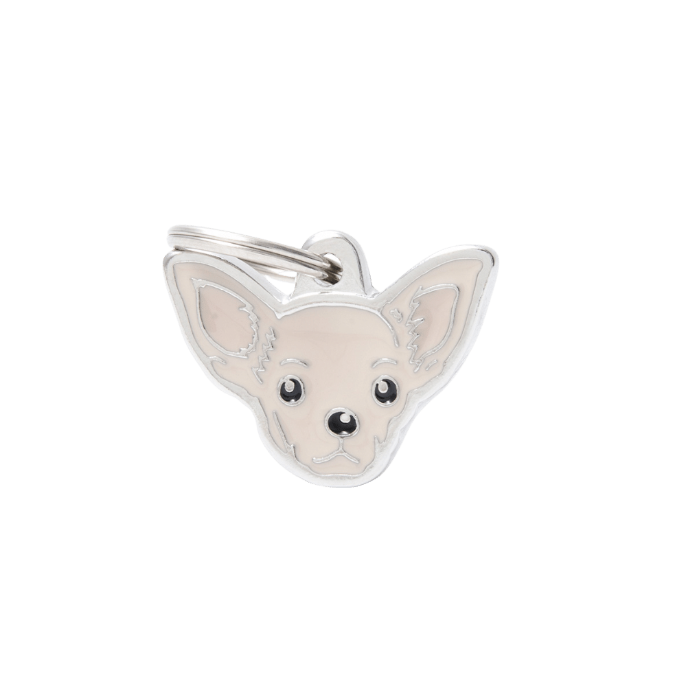 Chapa Friends Chihuahua Crema personalizable para perros Gentlecan