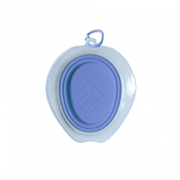 Bowl de Silicona Plegable Azul Gentlecan